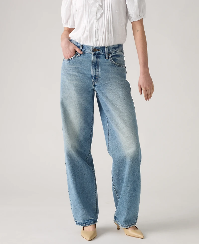 Levi's Juniors' Mid Rise Baggy Dad Jeans