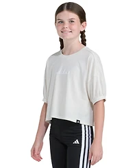 adidas Girls' 8-16 Short Balloon-Sleeve T-Shirt