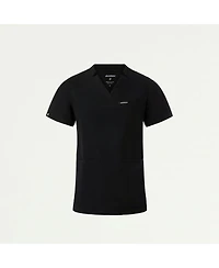 Jaanuu Women's Helia 3-Pocket Slim Notched V-Neck Scrub Top