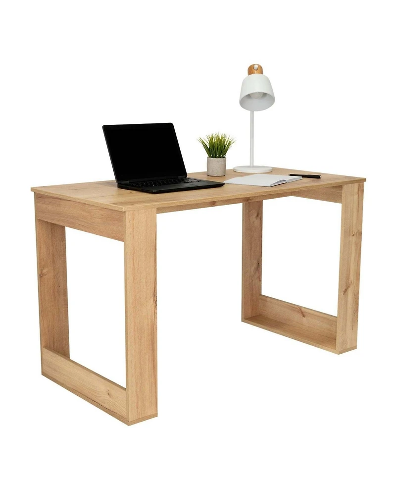Streamdale Furniture Lacey Rectangle Computer Desk Smokey Oak