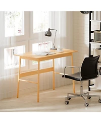 Streamdale Furniture New design Bamboo Computer Desk for Home Office and Gaming