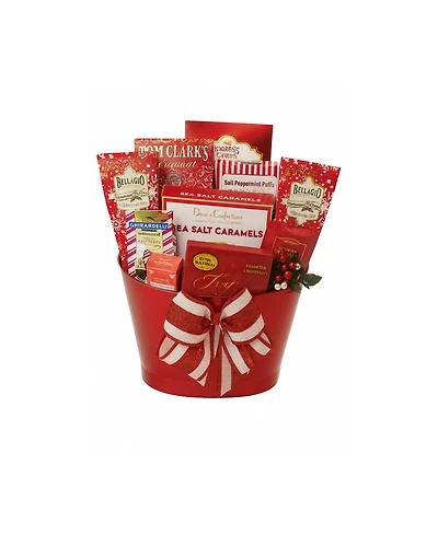Alder Creek Gift Baskets Lots of Holiday Treats Gift Basket, 10 Piece Set