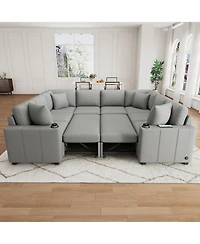 Streamdale Furniture 108.7" Sectional Pull-out Sofa Bed