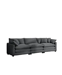 Streamdale Furniture Mid-Century Modern Corduroy Sectional Sofa
