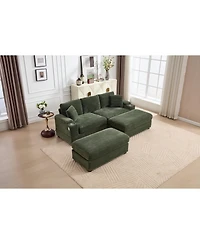 Streamdale Modular Sectional Sofa Bed Set - Green