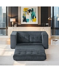 Streamdale Furniture Loveseat Sofa Bed with Memory Foam, Steel Frame, No Assembly