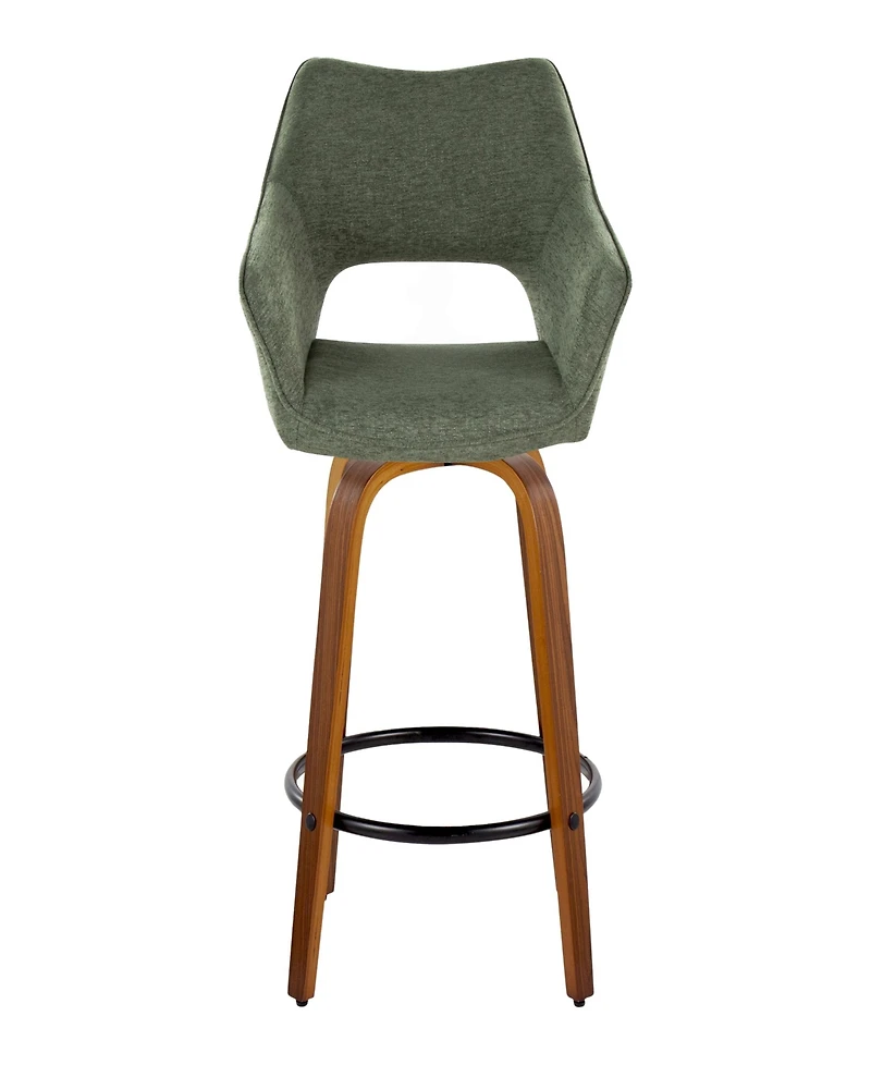 Lumisource Fabric Mustang Contemporary Fixed-Height Counter Stool, Set of 2