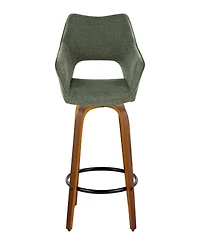 Lumisource Fabric Mustang Contemporary Fixed-Height Counter Stool, Set of 2