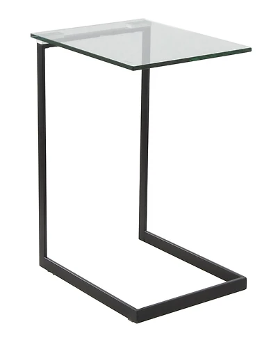Lumisource 22.5" Glass Zenn Contemporary End Table