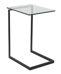 Lumisource 22.5" Glass Zenn Contemporary End Table