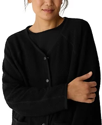 Eileen Fisher Women's V-Neck Snap Front Jacket, Regular And Petites