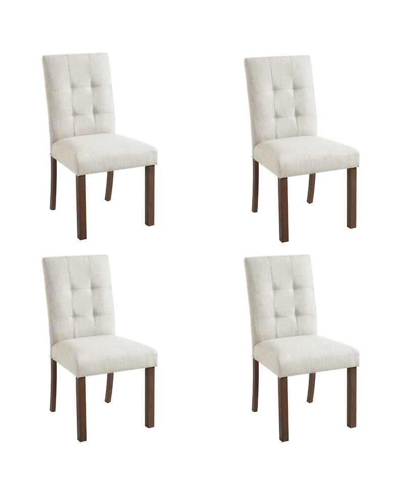 Streamdale Furniture Streamdale Modern Beige Dining Chairs - Set of 4
