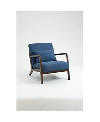 Streamdale Furniture Mid Century Modern Chair with Wood Frame and Cushion