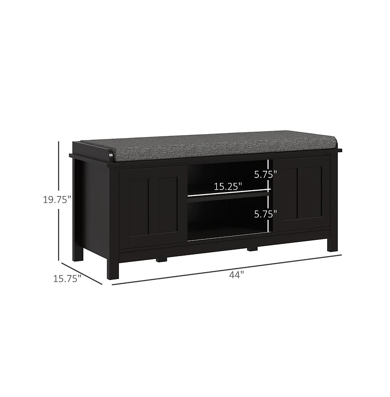 Slickblue Lift-Top Shoe Storage Bench for Entryway