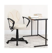 Emma+Oliver Sports Swivel Task Office Chair with Arms