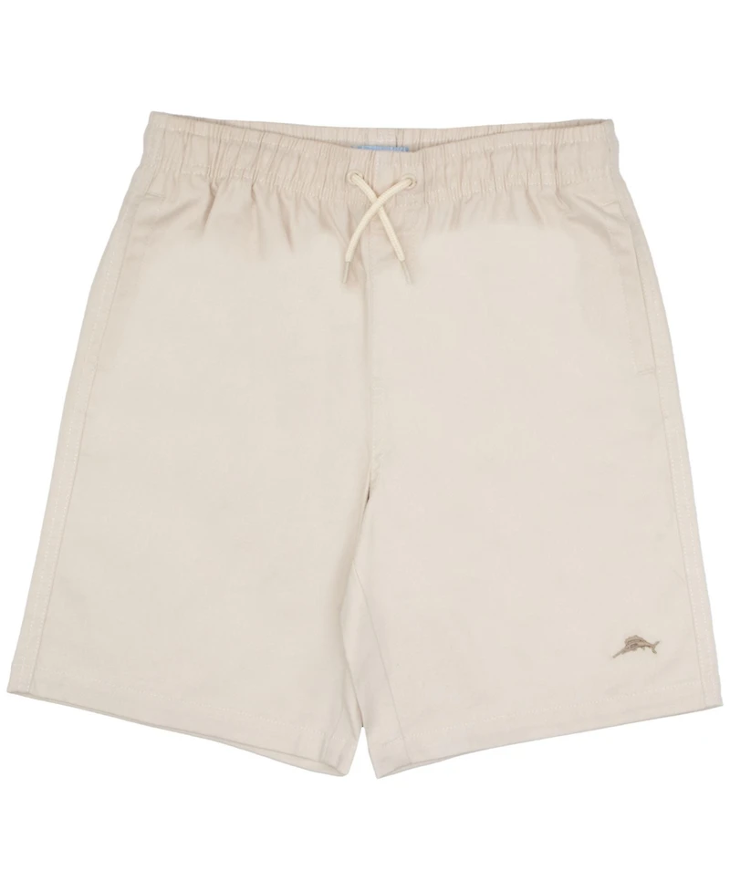 Tommy Bahama Boys Classic Woven Button Down Shirt, Tees and Shorts Outfit Set