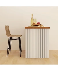 Homcom Rat Counter Height Bar Stools Set of 2 Barstools with Back,