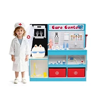 Hongge Kids Medical Center Playset with Doctor Tools and Interactive Clinic Features