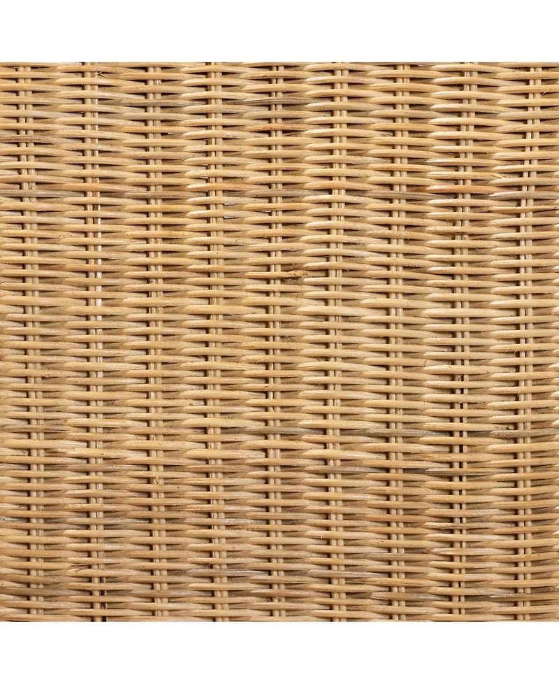 Furniture Shamara 21.25" Rattan Bohemian Dining Chair