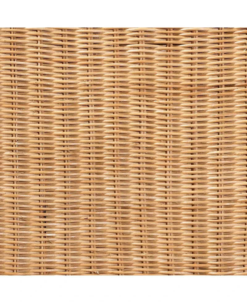 Furniture Racquel 20" Rattan Bohemian Bar Stool