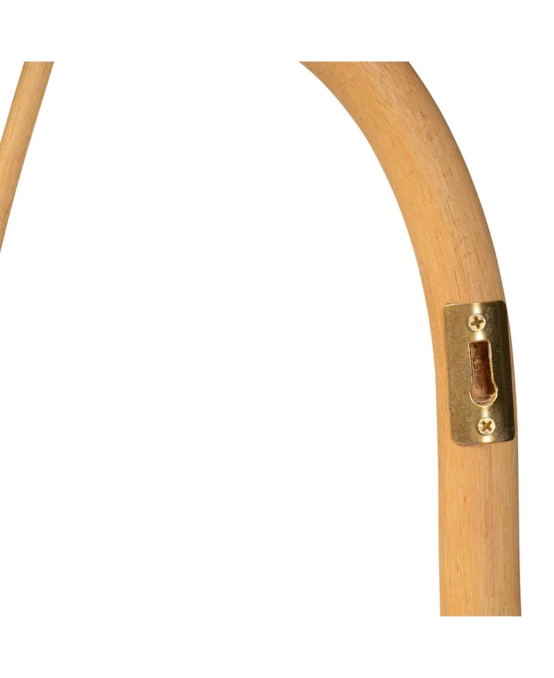 Furniture Laina 2" Rattan Bohemian Queen Wall-mount Headboard