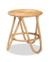 Furniture Rinjani 15.7" Rattan Bohemian End Table