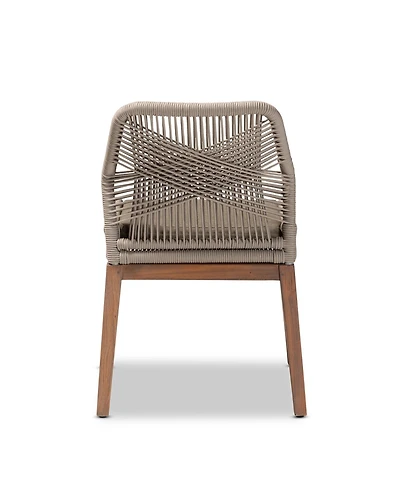 Furniture Jennifer 25.2" Wood Mid-Century Dining Side Chair