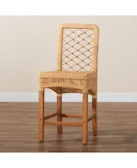 Furniture Moscow 20.5" Rattan Bohemian Counter Stool