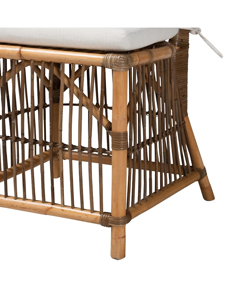 Furniture Kim 23" Rattan Bohemian Dining Chair