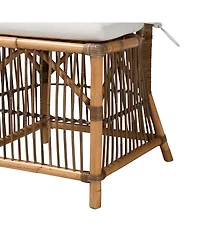 Furniture Kim 23" Rattan Bohemian Dining Chair