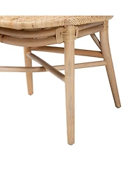Furniture Osaka 23.6" Rattan Bohemian Dining Chair