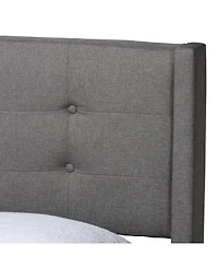 Boxton Studio Casol 88.4" Fabric Mid-Century Queen Platform Bed