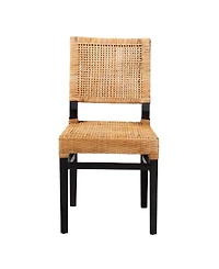 Furniture Lesia 22.4" Rattan Bohemian Dining Chair