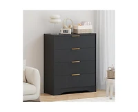 gaomon Fluted Dresser for Bedroom with 4 Drawers