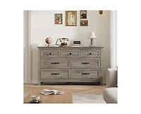 gaomon 54" Wide Drawer Dresser with Storage Freestanding