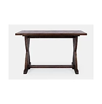 Jofran Fairview Transitional Herringbone Distressed Acacia Sofa Table