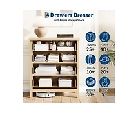 gaomon Fluted Dresser for Bedroom