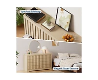 gaomon Fluted Dresser for Bedroom with 8 Drawers
