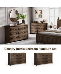 gaomon Modern 6-Drawer Bedroom Tv Cabinet, Wide Storage Dresser for Clothes Organization in Living Room, Dining Room, or Hallway