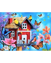 SunsOut Red Birdhouse 1000 piece Jigsaw Puzzle for Adults