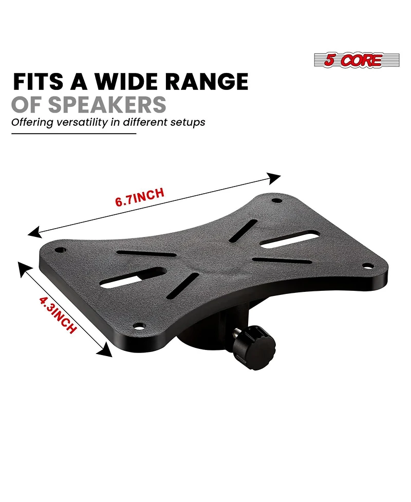 5 Core Speaker Stand Adjustable Pa Dj Tripod Mount Heavy Duty