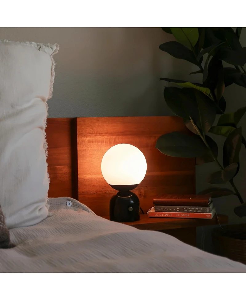 Mila 10" Dimmable Led Table Lamp with Marble Base