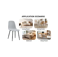 Streamdale Furniture Comfortable Gray Dining Chair Set (4)