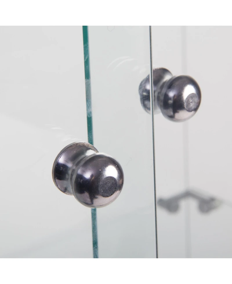 Streamdale Furniture Glass Display Cabinet with Lock & Doors