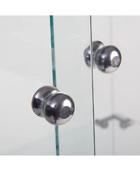 Streamdale Furniture Glass Display Cabinet with Lock & Doors