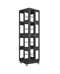 Streamdale Furniture Rotating Steel Bookshelf with Wheels