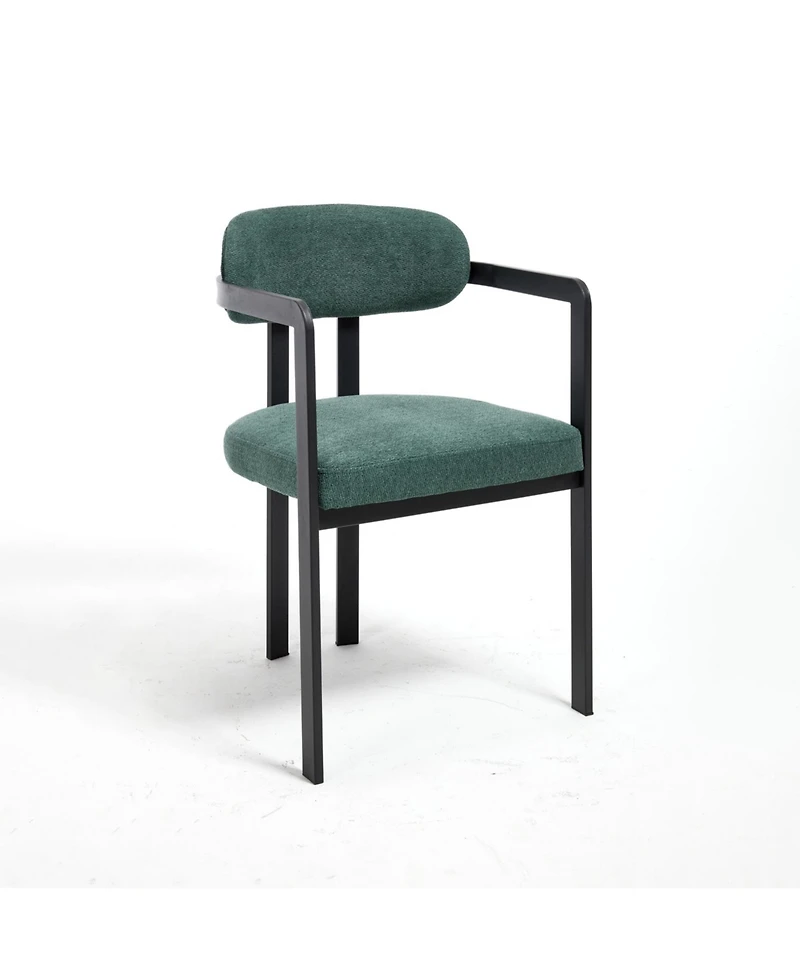 Streamdale Furniture Streamdale Mid-Century Boucle Dining Chairs, Set of 2