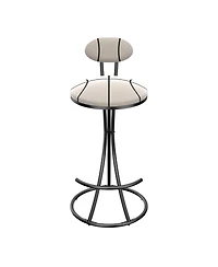 Streamdale Furniture Striped Upholstered Bar Stools - Set of 2