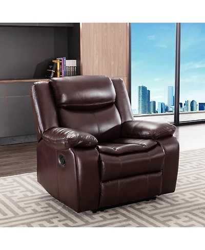 Streamdale Furniture Breathable Leather Manual Reclining recliner chair for living room
