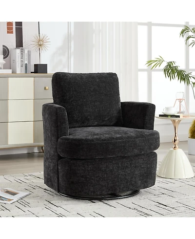 Streamdale Furniture 360 Swivel Chenille Chair- Comfortable, Breathable